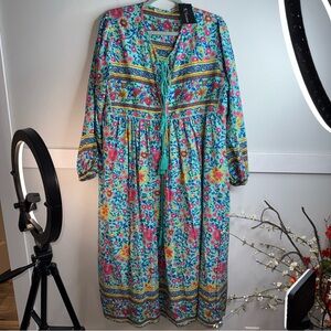 Floral Midi Dress - Multicolor